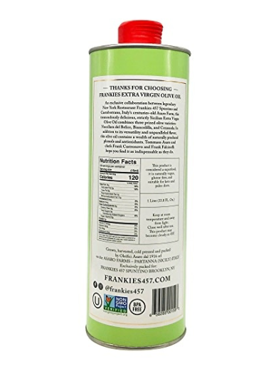 Frankies EVOO 1 Liter Tin