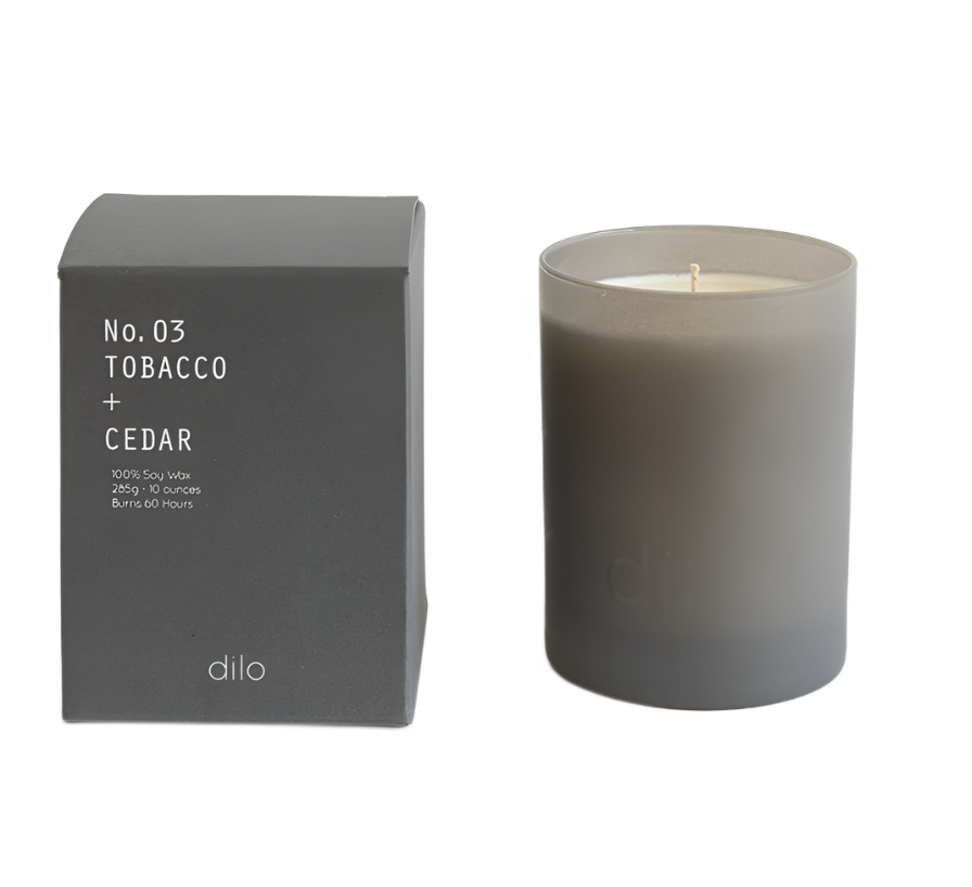 No. 03 Tobacco + Cedar Candle - Dilo